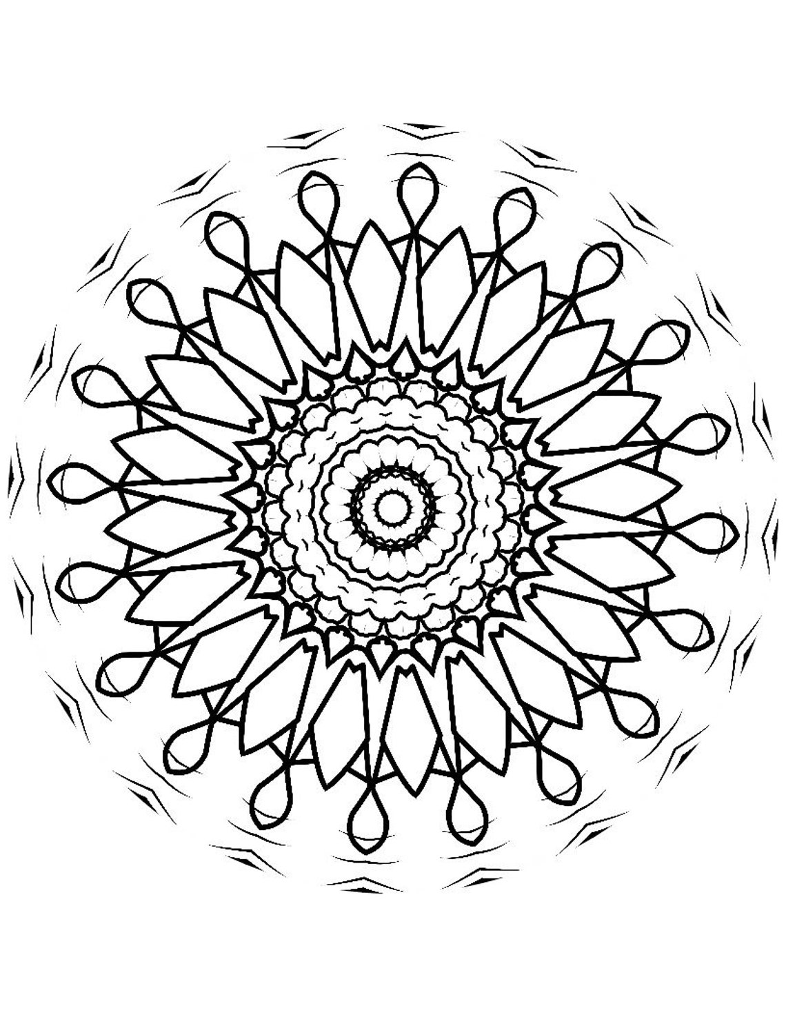 50 Printable Mandela Coloring Pages 8.5 X 11 Round Mandelas Instant ...