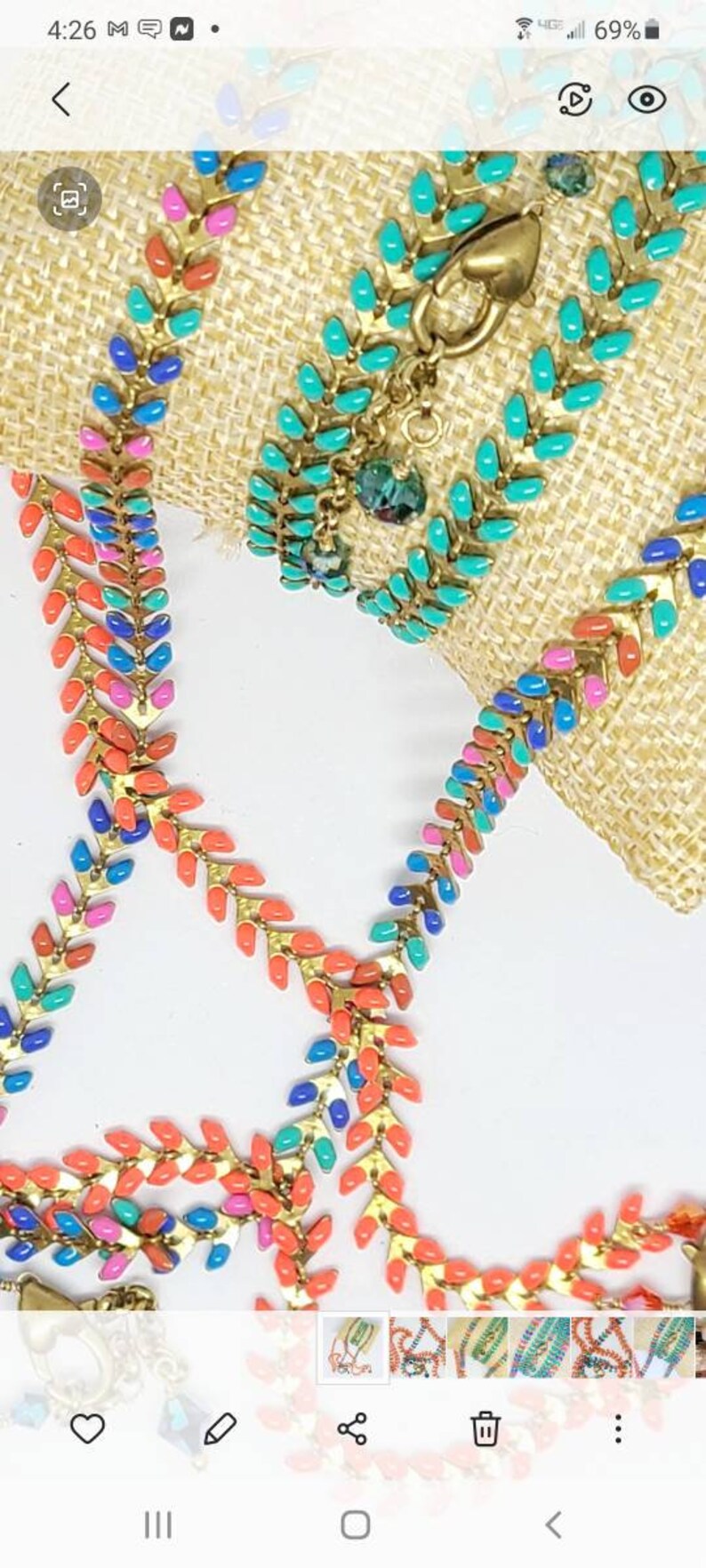 Enamel Chevron chain necklace Wrap bracelet. Minimalist Lampwork Flat Arrow Fishbone Layering necklace Feather Herringbone style chain