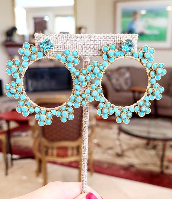 Swarovski big online hoop earrings