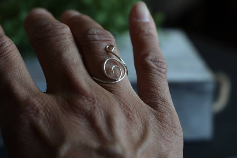 Wire Wrapped Adjustable Ring