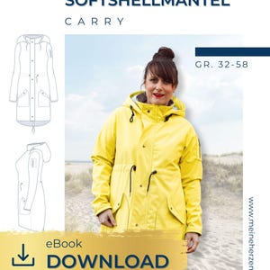 Cappotto softshell da donna - modello di cucito taglie 32-58 - my CARRY # 102 - Tedesco