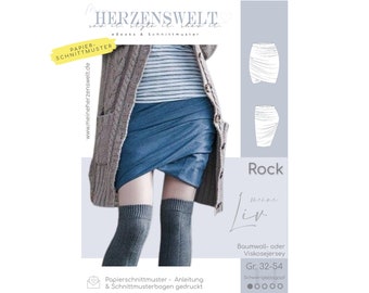 Rock Damen – Papierschnittmuster Gr. 32-54 – Liv #14