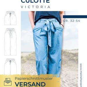 Culotte Damen – Papierschnittmuster Gr. 32-54 meine Victoria #145