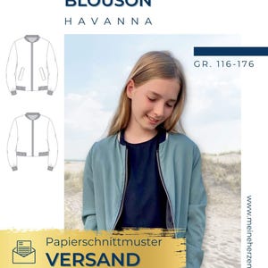 Blouson Kinder – Papierschnittmuster Gr. 116-176 – Havanna #121