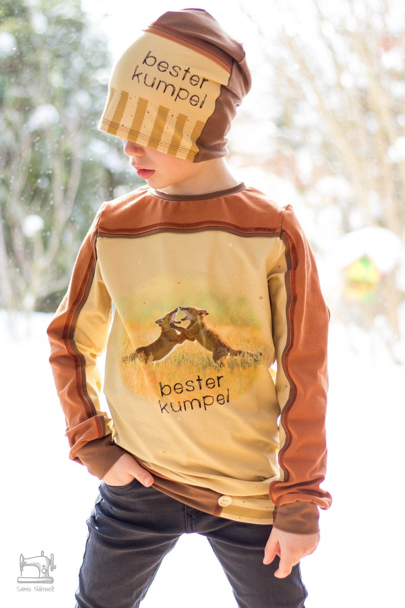 Hoodie Pullover Kinder Schnittmuster Gr. 74-176 PACO 124 Bild 9