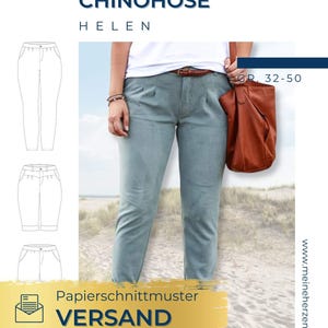 Chinohose Damen – Papierschnittmuster Gr. 32-50- meine Helen #97