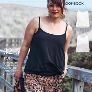 Women's Top – Sewing Pattern Sizes 32-58 – MALAGA #107 image 2