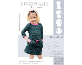 Dress/Shirt Kids Pattern Size 74-128 -your HELMA #40 - german