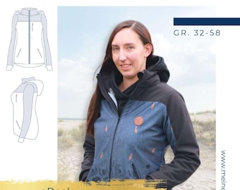 Women's softshell jacket pattern sizes 32-58 - my PEPE #80 - German