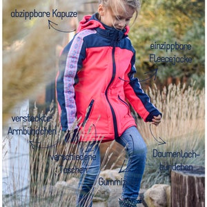 Softshell jacket kids pattern size 74-176 PABLO 72 german image 3