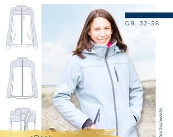 Women's softshell jacket pattern sizes 32-58 - PABLO #78 - German