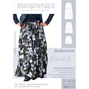 Step Skirt Women eBook Pattern Size 32-54 Marbella 137 image 1