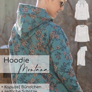 Hoodie Damen Papierschnittmuster Gr. 32-58 Montana 141 Bild 2