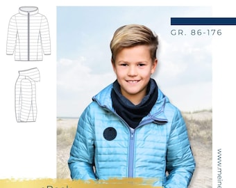 Children's quilted jacket – sewing pattern size 86-176 – your Vika #113