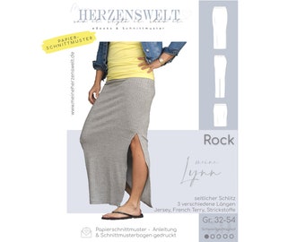 Skirt Women – Paper Pattern Size 32-54 – Lynn #59