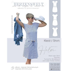 Dress/Shirt Women - Sewing Pattern Size 32-50 -my HELVI #23 - German