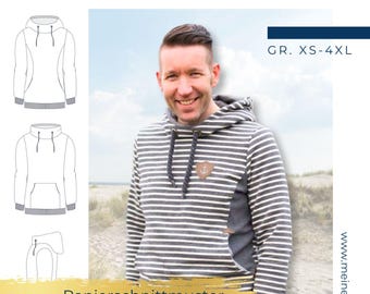 Men's Hoodie – eBook Sewing Pattern Sizes XS-4XL – his Manuc #134