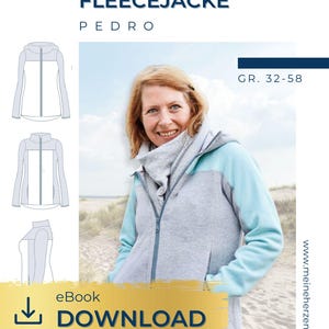 Women's fleece jacket pattern sizes 32-58 - my PEDRO #79 - German