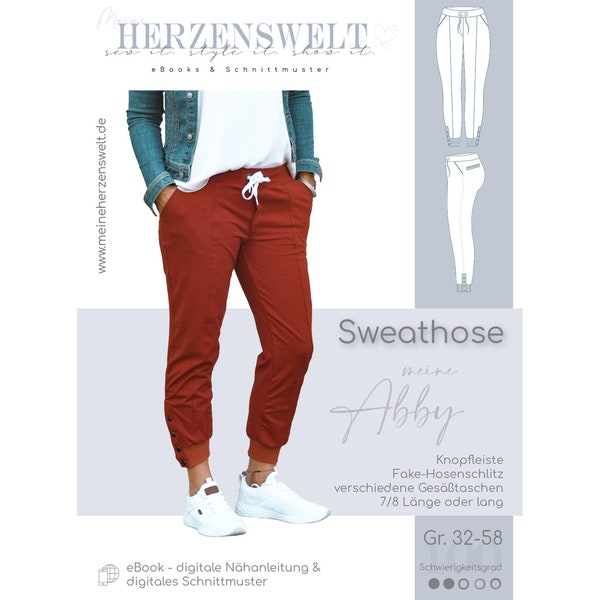 Sweat Pants Pattern Etsy