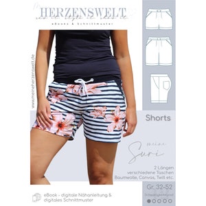 Shorts/trousers women's sewing pattern Gr. 32-52 my SURI 42 German image 1