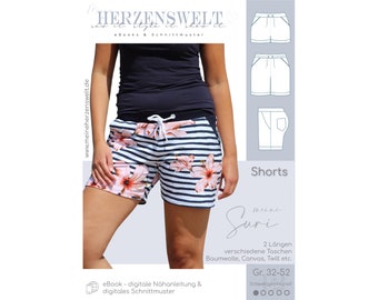 Shorts/Pants Women&#39;s Sewing Pattern Size 32-52 - my SURI #42 - German