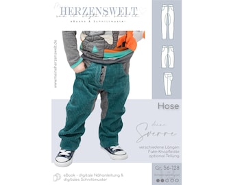 Pants Kids - pattern size 56-128 - your SVERRE #12 - german