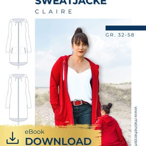 Women's Sweat Jacket - Sewing Pattern Sizes 32-58 - my CLAIRE #99 - German