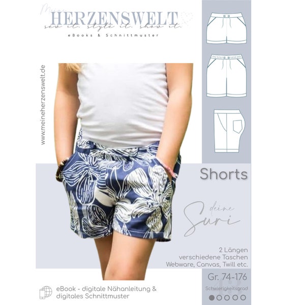 Girl Shorts Pattern - Etsy