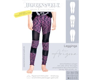 Leggings Kinder – Papierschnittmuster Gr. 86-176 – Arizona #117