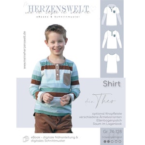Shirt Children - Sewing Pattern Size 74-128 - your THEO #46 - German