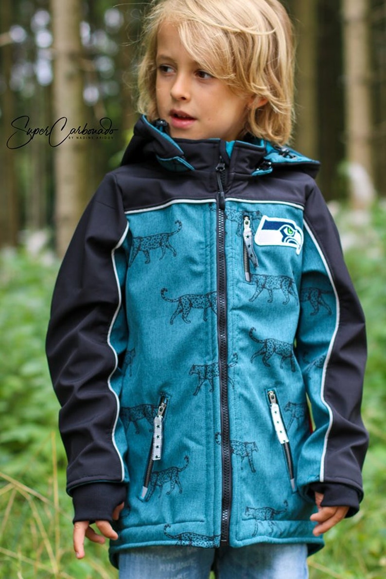 Softshelljacke Kinder Schnittmuster Gr. 74-176 PABLO 72 deutsch imagem 4