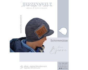 Peaked cap kids pattern size 44-60 - your BJERRE #1 - german