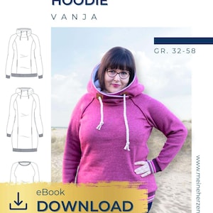 Women&#39;s Hoodie - Sewing Pattern Sizes 34-58 - my VANJA #21