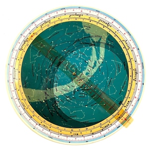 MAPA ESTRELLA DEL COSMOS GIRATORIO DE LOS AÑOS 70 | Estrella, constelaciones, cielo nocturno, estrellas, cielo, cielo, telescopio, galaxia, planetas, planeta
