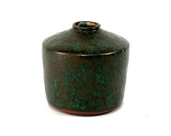 small 60s ceramic vase | clay, earthenware, German Pottery, Mid Century, handmade, marked