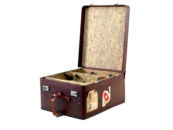 elegant 50s SIMBOX suitcase with storage compartm… - image 2