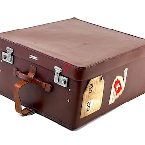 nobele jaren 50 SIMBOX koffer met opbergvakken - kastkoffer | Reiskoffer, ladekast, vintage autokoffer, autokoffer, Simbox DPR 627346