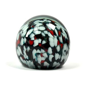 70er / 80er MDINA Glas Briefbeschwerer - Malta | Murano Ära Glaskugel, Globe Sphere Object, Space Age, Panton Danish Design Ära, Kultobjekt