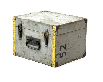 1960s Ammunition Box / Wooden Box - Military | Workshop, Wooden Box, Box, Chest, Casket, Treasure Chest, Militaria, Powder Box, Industrial