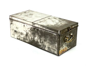 Bank locker drawer, no. 1183, LIPS | Cash box, money bomb, safe, tin can, can, cupboard, used look, rat look, Netherlands