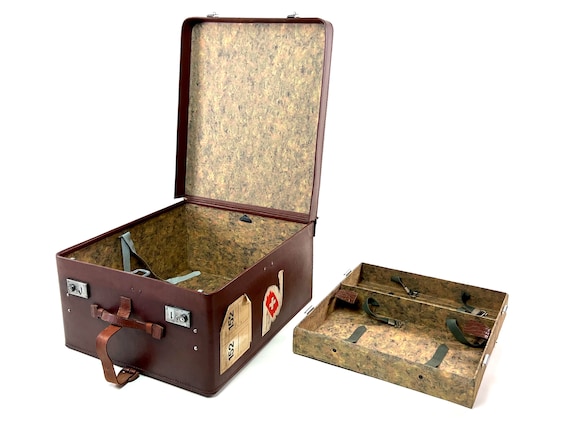 elegant 50s SIMBOX suitcase with storage compartm… - image 3