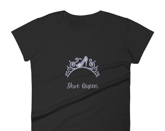 Shoe Queen Shirt, Shoe Lover Shirt, Gift For Shoe Lovers, Shoe Addict Shirts, Plus Size Women's short sleeve t-shirt