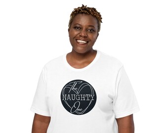 The Naughty One Women&#39;s Funny Tee, Night on the Town Essential - Perfect for BFF Outings & Friendship Gifts