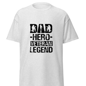 Dad Christmas Gift: Unique Hero, Veteran, Legend T-Shirt, Celebrate Your Hero Dad with this One-of-a-Kind Gift Men&#39;s classic tee