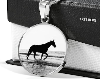 Horse Necklace, Equestrian Necklace. Personalized Horse Pendant Necklace, Horse Gifts, Horse Gifts For Women, Horse Gifts For Girls