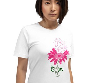 Faith, Hope, Love Breast Cancer T-Shirts, Hope Breast Cancer Ribbon, Breast Cancer Fight, Breast Cancer Designs, Pink Ribbon Unisex T-Shirt