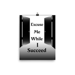 Success Poster, Motivational Poster, Affirmation Wall Art, Success Quotes