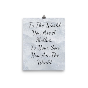 Gift For Mom, Mother&#39;s Day Gift, Mother&#39;s Day Wall Art Poster