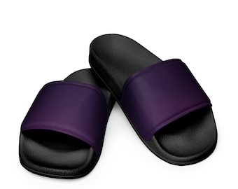Men's Purple Slides - Comfortable Casual Footwear, Perfect Gift for Him, Bold Purple Slides for Men, Unique Birthday Gift for Guys