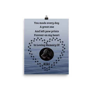 Personalized Loss of Pet Gift, Pet Memorial, Pet Loss, Pet Loss Gift, Pet Memorial Design, Pet Sympathy Gift Poster